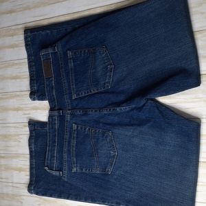 Lee Natural Bootcut Just Below Waist Medium Wash Blue Jeans Size 10 Petite